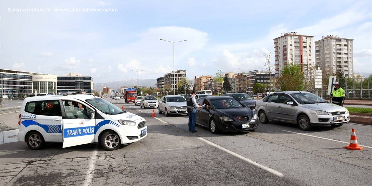 Kayseri'de "Tam Kapanma" Denetimleri Sürüyor