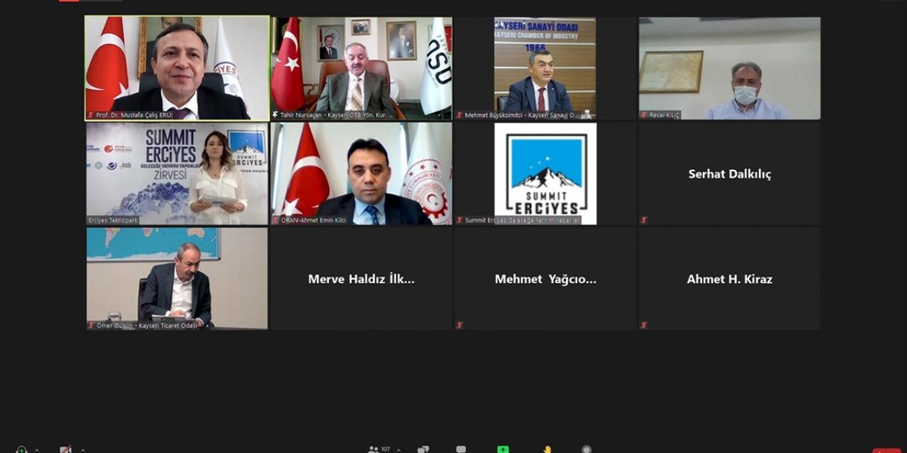 Kayseri'de "geleceğe Yatırım Yapanlar Zirvesi" Çevrim İçi Yapıldı