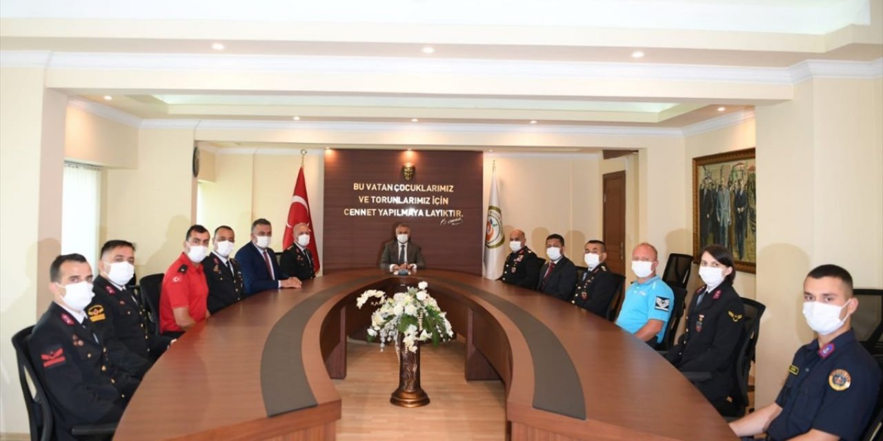 Jandarma Teşkilatının 182. Kuruluş Yıl Dönümü Dolayısıyla Antalya Valisi Yazıcı'ya Ziyaret