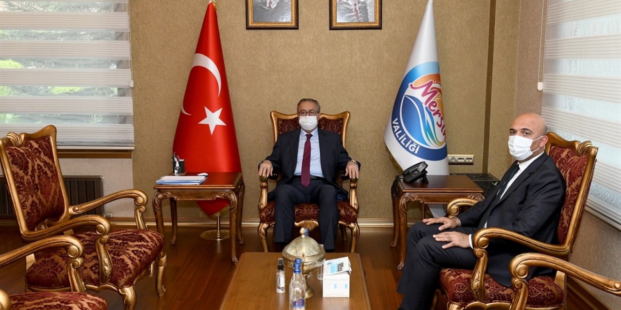 Mersin İl Emniyet Müdürü Şahne'den, Vali Su'ya Veda Ziyareti