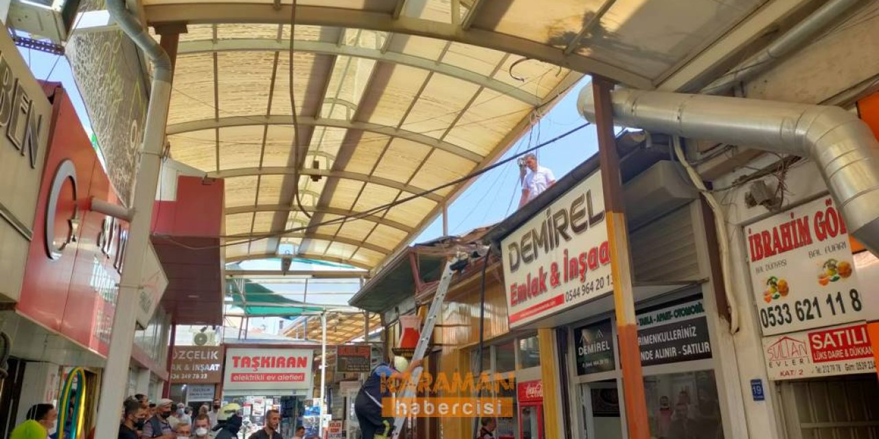 Karaman'da Yangın Paniği