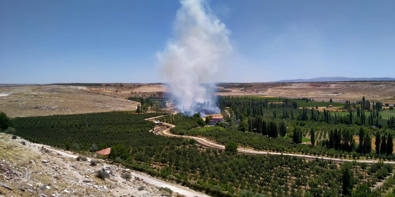 Karaman'daki Tarla Yangınında Bir Kişi Gözaltına Alındı