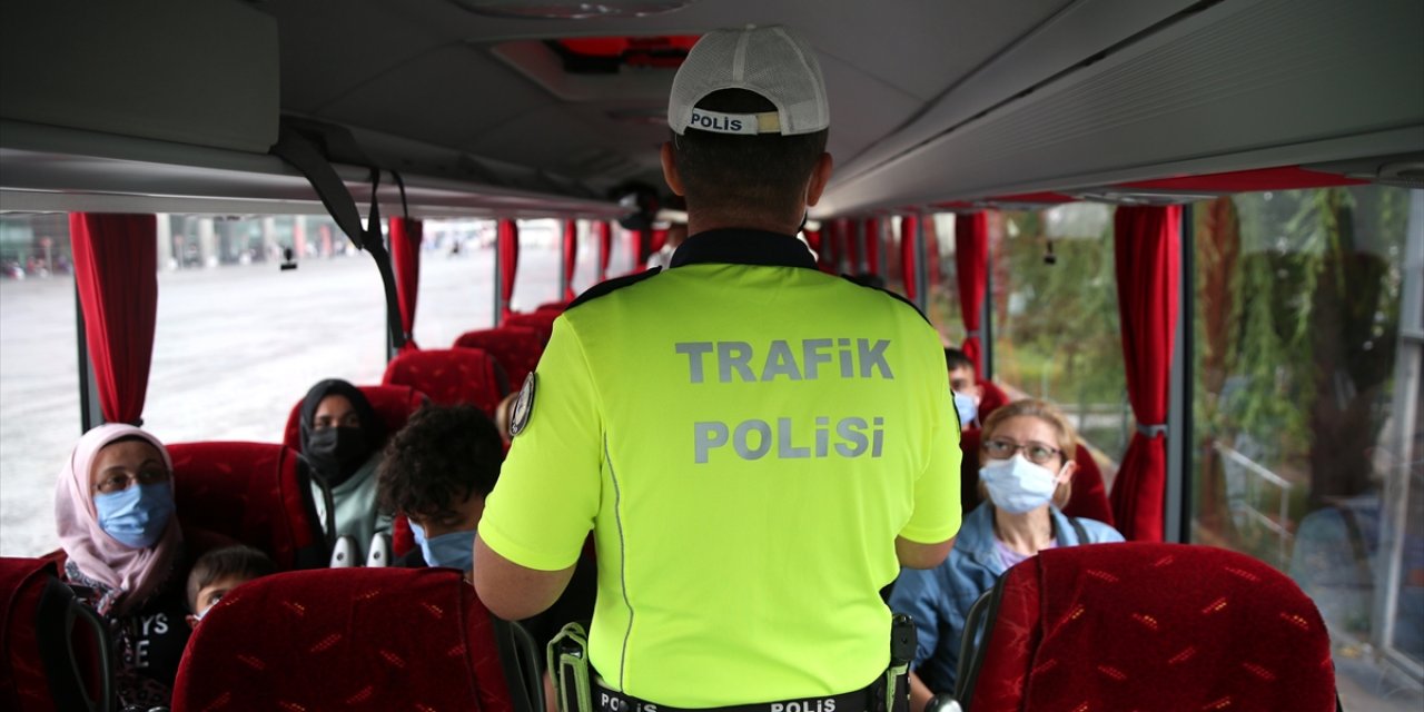 Kayseri'de Yolcu Otobüsleri Denetlendi