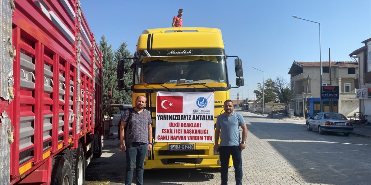 Aksaray'dan Yangın Bölgesine Hayvan Yardımı