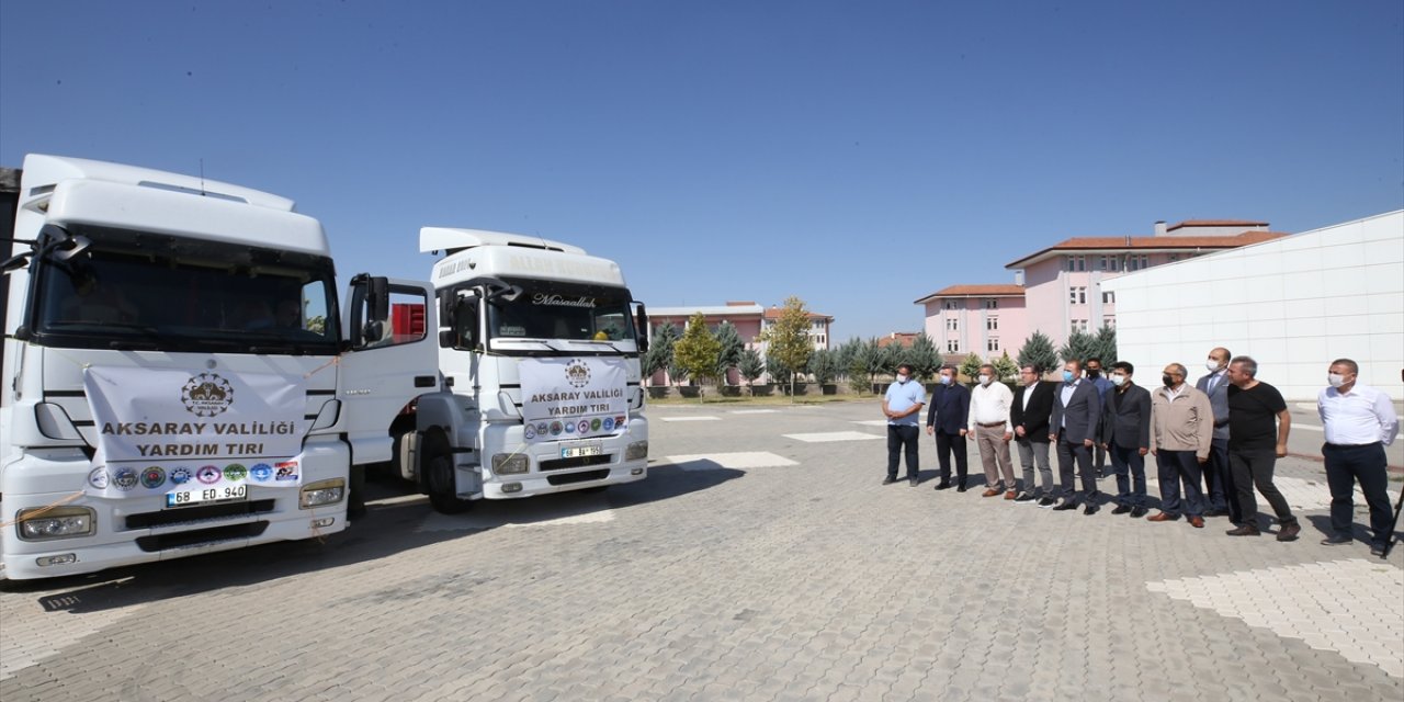 Aksaray'dan Sel Bölgesine Yardım Gönderildi