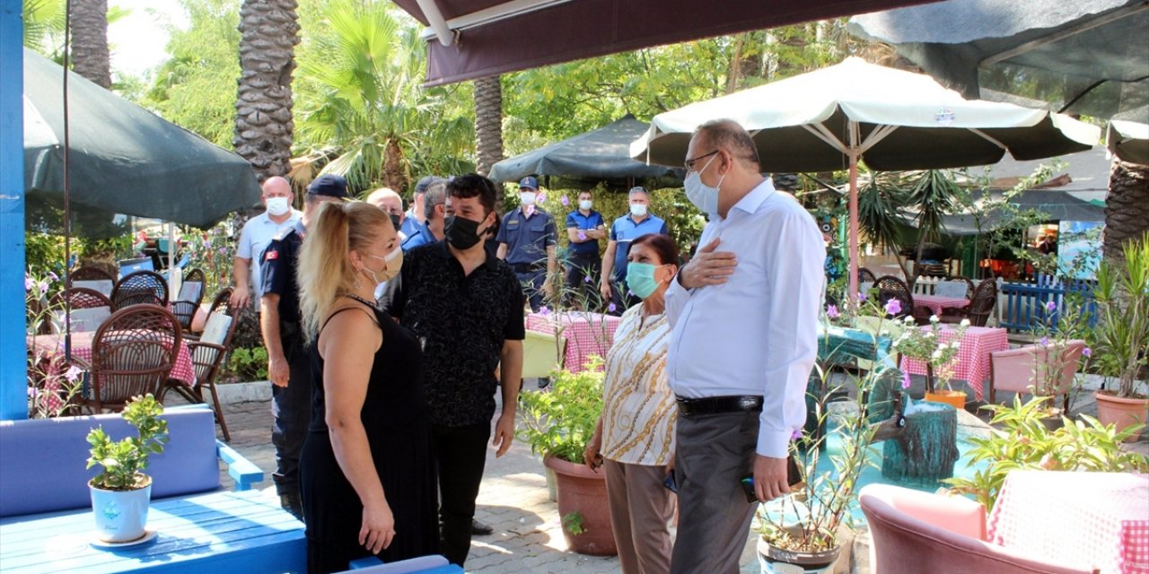 Anamur Kaymakamı Aydın Memük Kovid-19 Denetimlerine Katıldı