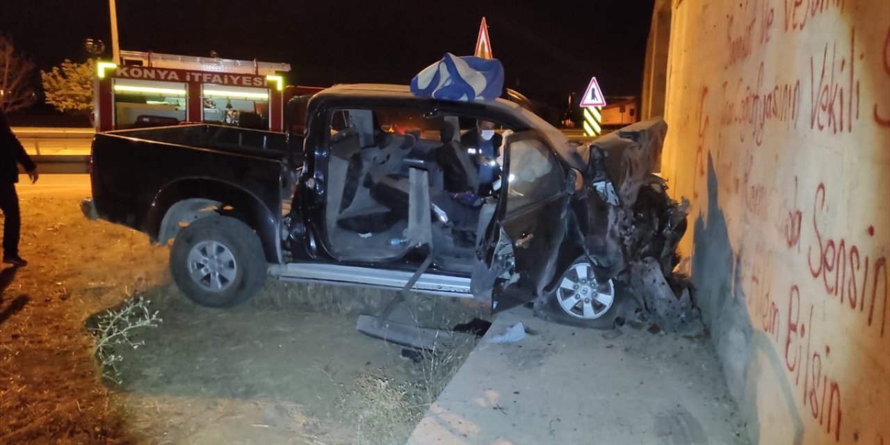 Seydişehir'de Trafik Kazası 2 Yaralı