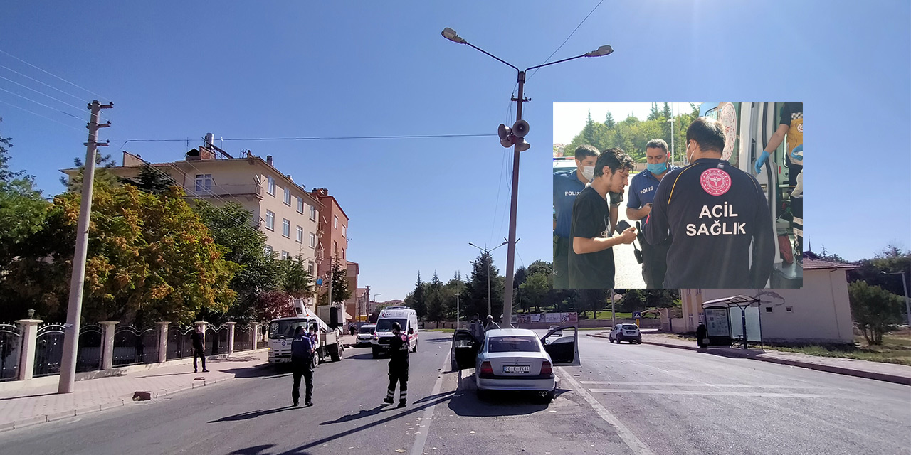 Karaman'da Genç Sürücü Ölümden Döndü