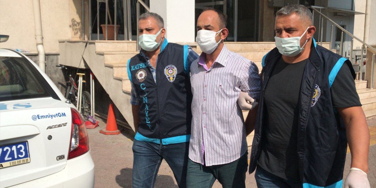 Kayseri'de Pencereden Düşen Kadını Aşağı İttiği Belirlenen Zanlı Yakalandı