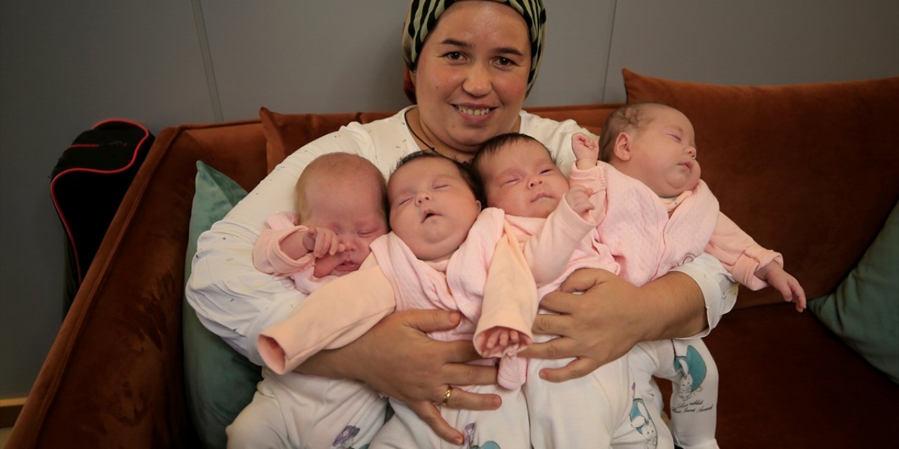 Hamileyken Kovid-19'u Yendi, Dördüzleri Mutluluğun Adı Oldu