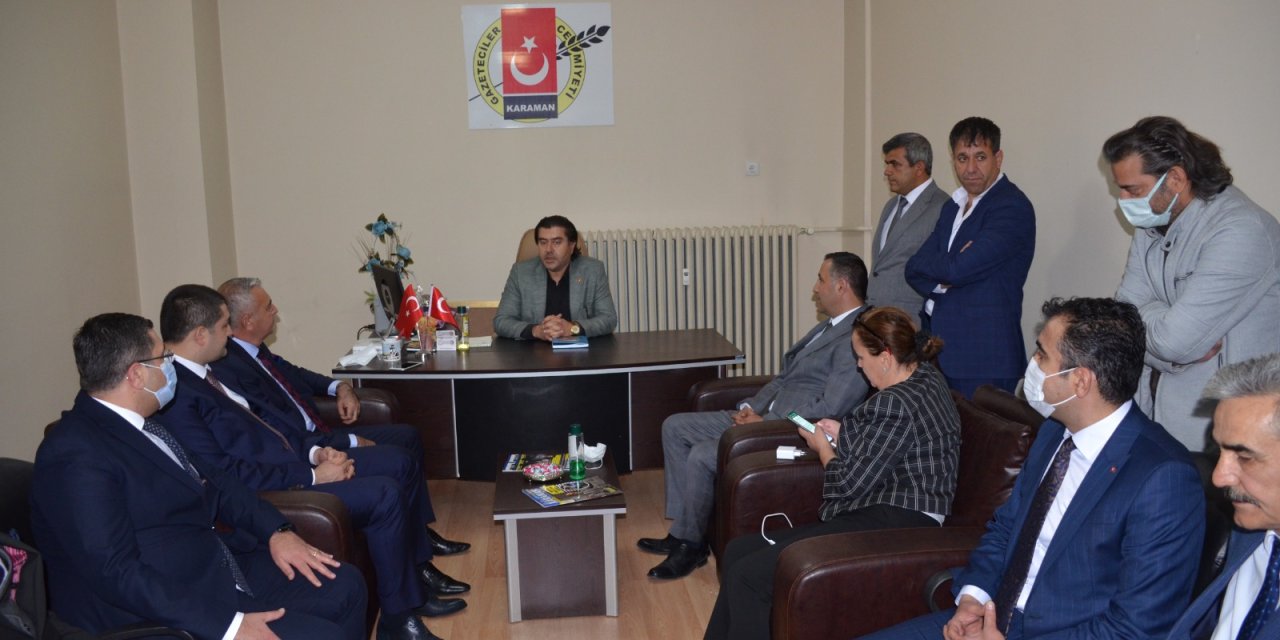 MHP Heyetinden Karaman Gazeteciler Cemiyetine Ziyaret