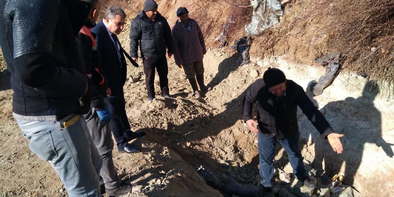 Karaman'da Bir Kişinin Öldüğü Göçükte İnceleme
