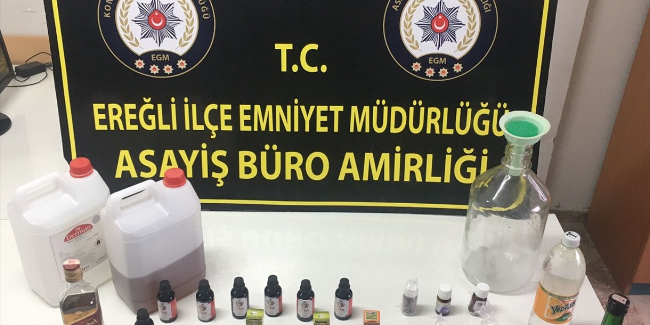 Ereğli'de Kaçak Alkol Üretimi Yapan 4 Kişi Yakalandı