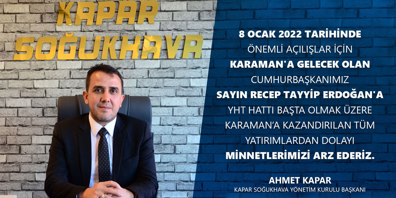 Cumhurbaşkanı Erdoğan Karaman'da