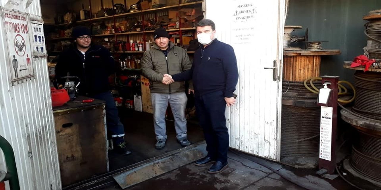 Başkan Dinçer Sanayi Esnafını Ziyaret Etti