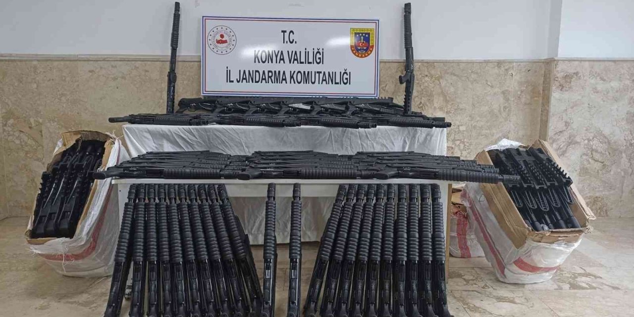 Konya’da Yasa Dışı Üretim 150 Pompalı Tüfek Ele Geçirildi