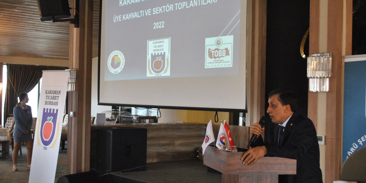 Karaman Ticaret Borsası Sektör Üyeleriyle İstişare Toplantısı Yaptı