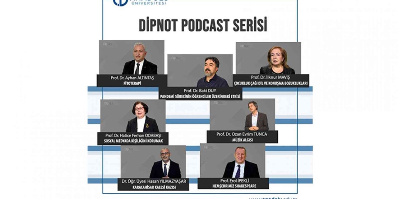 Anadolu Üniversitesi Podcast Yayınları Dipnot Serisi İle Başladı