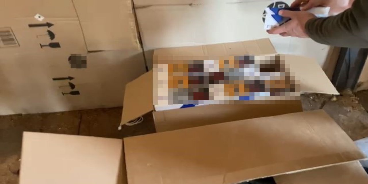 Antalya’da Kaçak Makaron Operasyonu