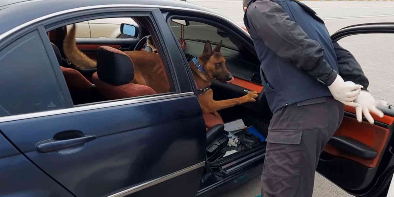 Araçtaki Uyuşturucu Narkotik Detektörü "Kaput"tan Kaçmadı