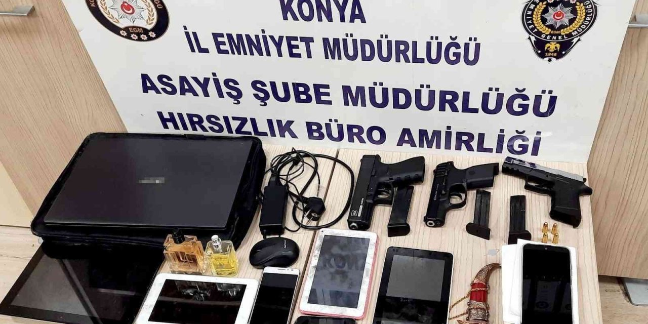 Konya’da 5 Evden Hırsızlık Yapan Şüpheli, Ayak İzinden Yakalandı