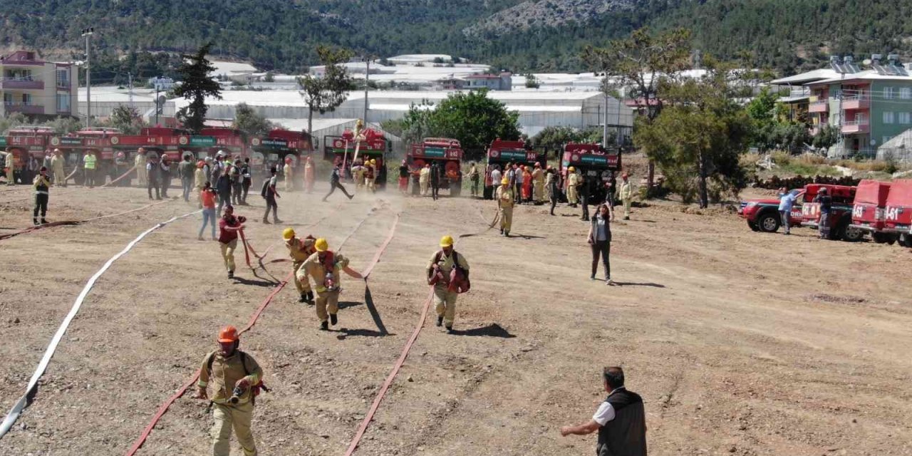Mersin’de Orman Yangın Ekipleri Tatbikatlara Başladı