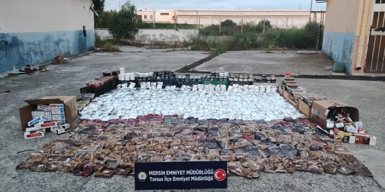 Mersin’de 435 Kilogram Gümrük Kaçağı Nargile Tütünü Ele Geçirildi