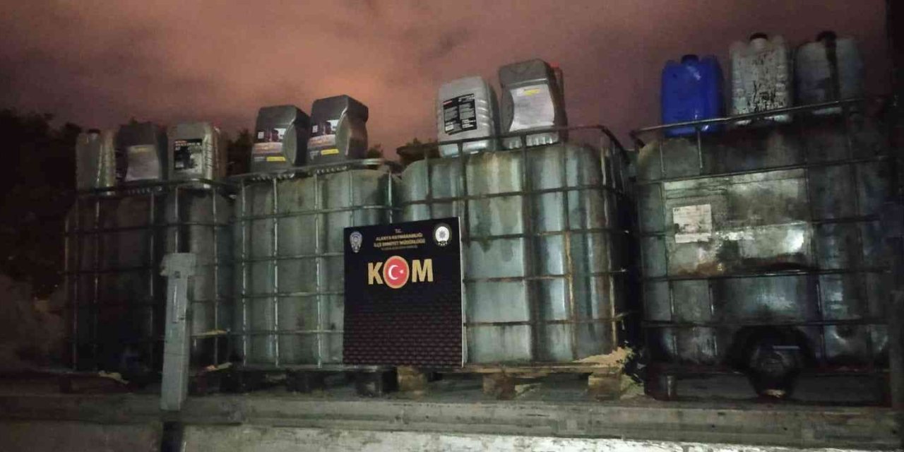 Alanya’da 8 Bin 200 Litre Kaçak Akaryakıt Yakalandı