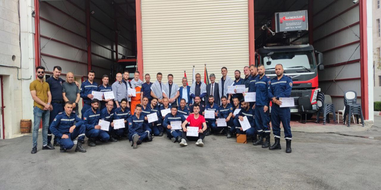 Konya İtfaiyesi’nden Filistinli İtfaiyecilere Eğitim