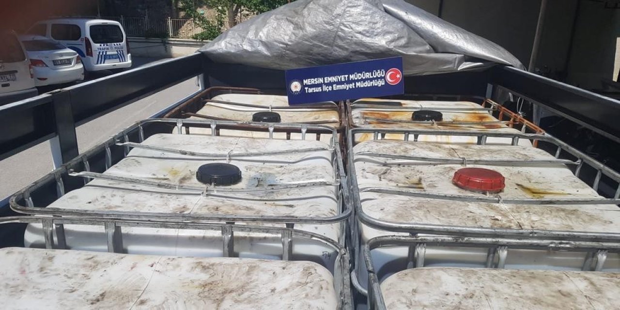Mersin’de 5 Ton 952 Litre Kaçak Akaryakıt Ele Geçirildi