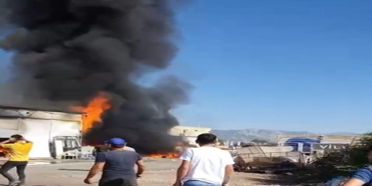 Döşemealtı’ndaki İşyeri Yangını Korkuttu