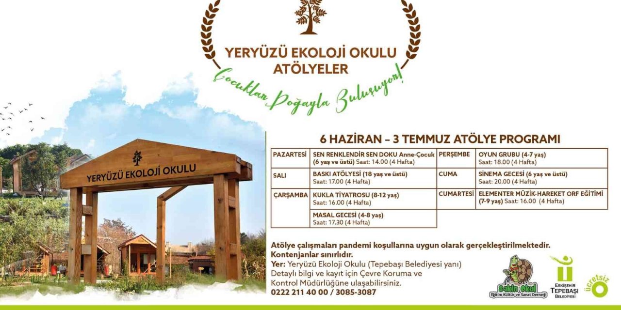 Yeryüzü Ekoloji Okulu Haziran Atölyeleri Başlıyor