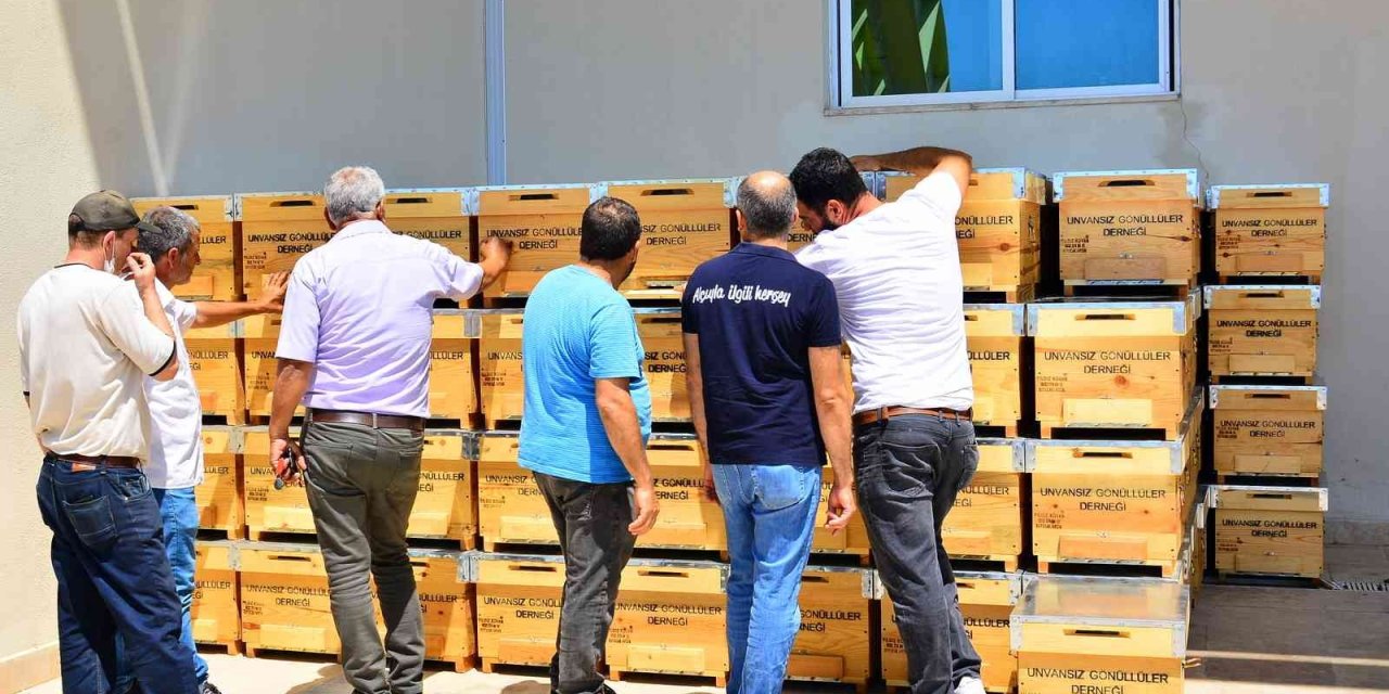 Yangınzede Üreticilere Arı Kovanı Desteği