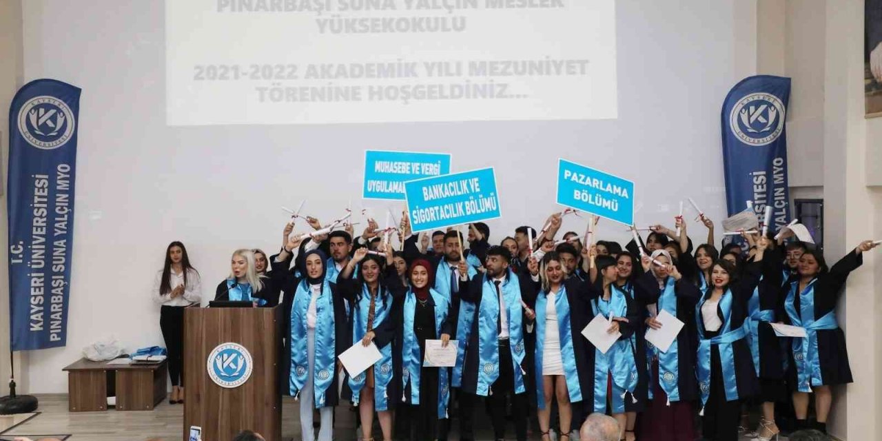 Kayü Pınarbaşı Myo’da 2021-2022 Akademik Yılı Mezuniyet Töreni Düzenlendi