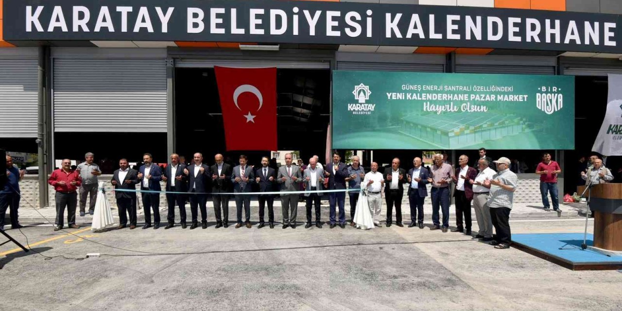 Karatay’da Kalenderhane Kapalı Pazar Marketi Hizmete Açıldı