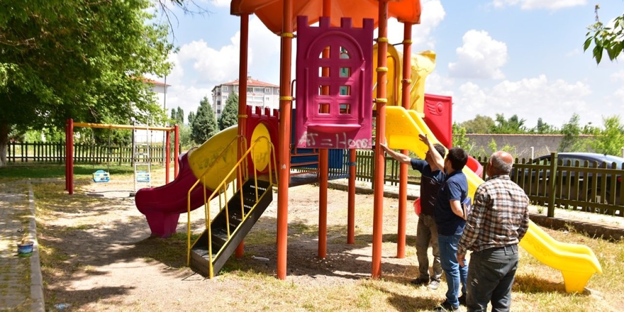 İnönü’de Parklar Yenileniyor