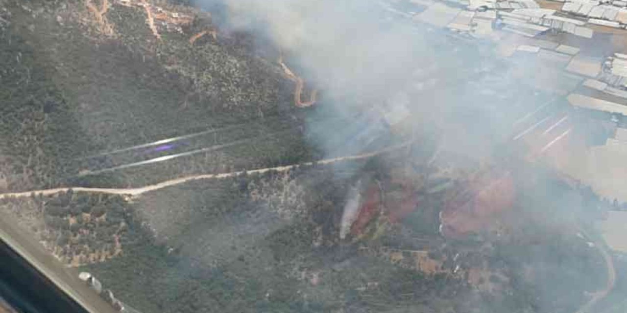 Kaş’ta  Çıkan Orman Yangını Kısman Kontrol Altına Alındı