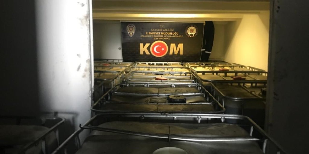 Kayseri’de 22 Ton Karışımlı Akaryakıt Ele Geçirildi