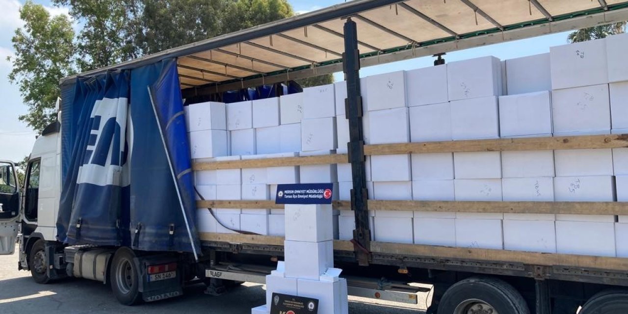 Mersin’de 10 Milyon Boş Makaron Ele Geçirildi