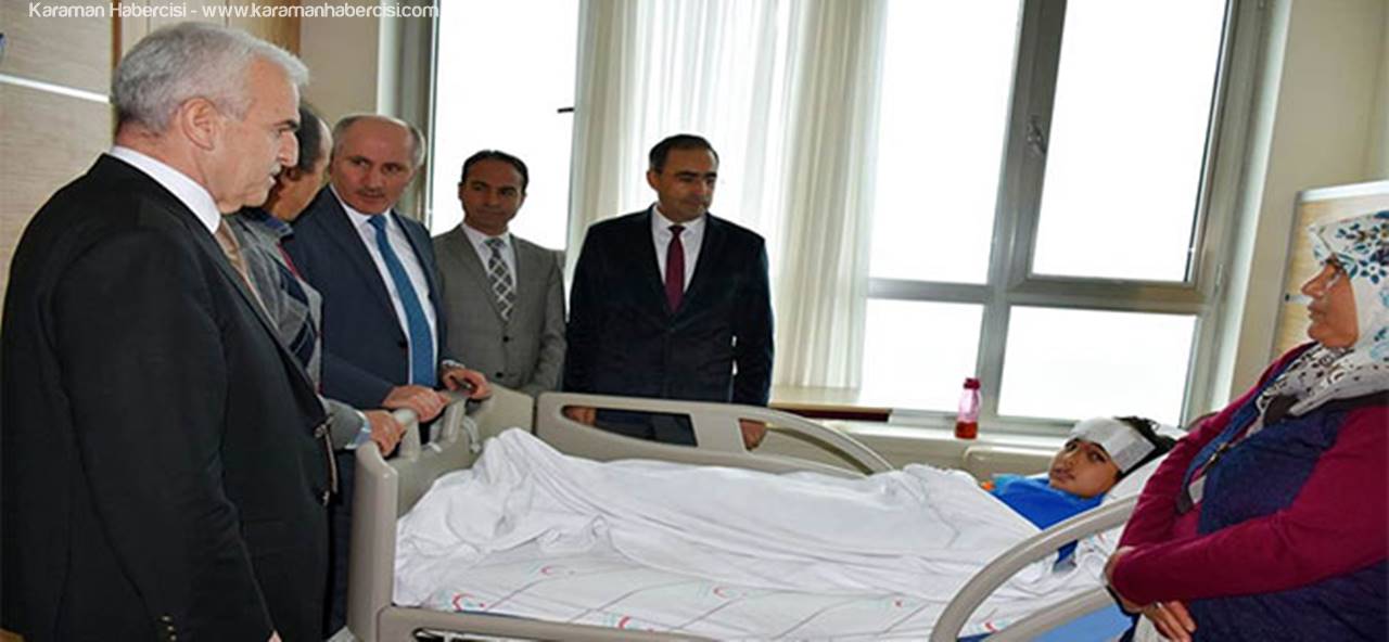 Vali Fahri Meral Kazada Ağır Yaralanan Öğrenciyi Ziyaret Etti