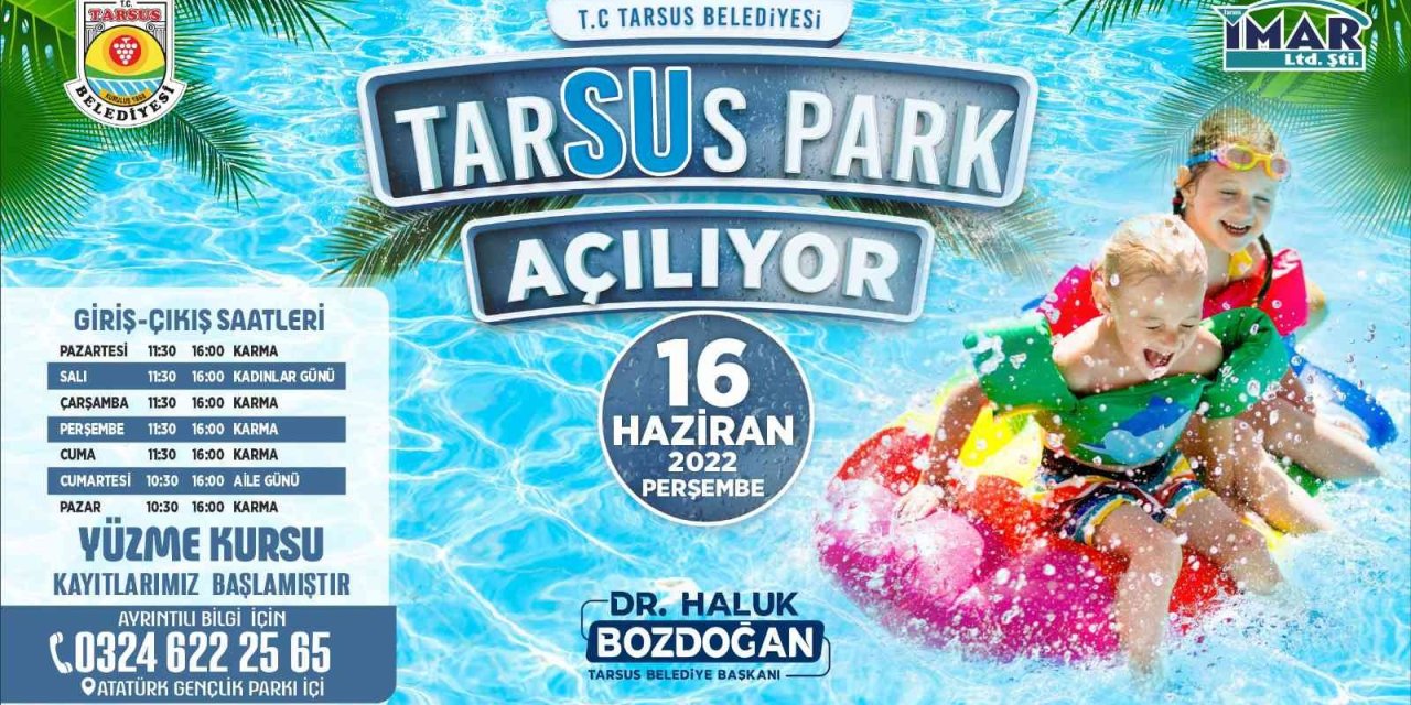 Tarsus Su Park Açılıyor