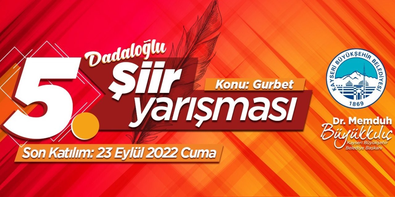 Büyükşehir’in 5’inci Şiir Yarışması “dadaloğlu” Temalı Yapılacak