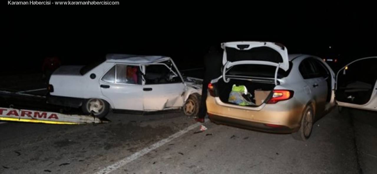 Karaman'da trafik kazası: 2 yaralı