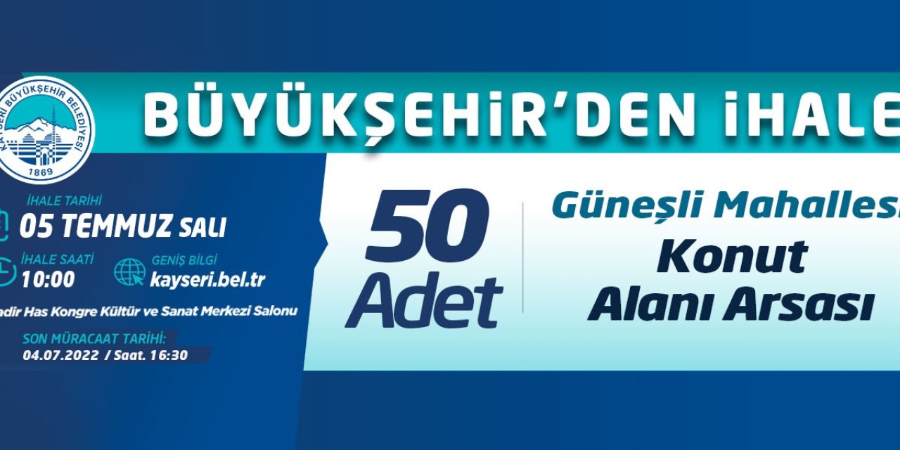 Büyükşehir’den İhale