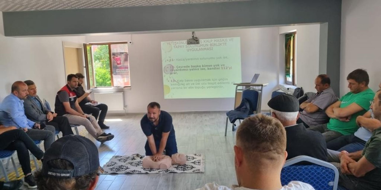 Seyitgazili Çiftçilere İlkyardım Eğitimi