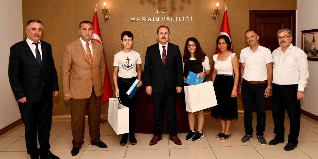 LGS Birincileri Valiyi Ziyaret Etti
