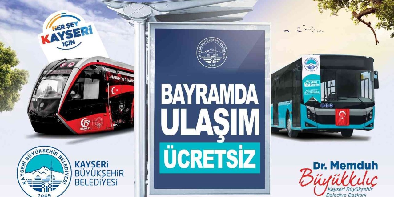 Bayramda 4 Gün Ulaşım Ücretsiz