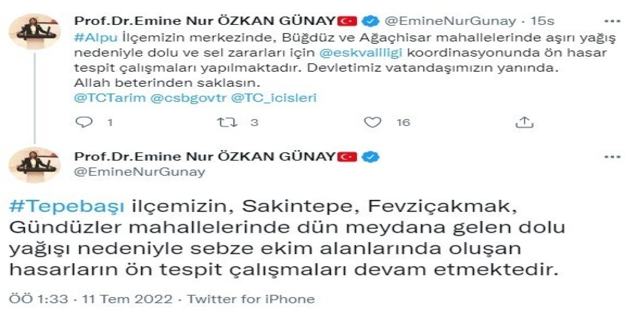 Prof. Dr. Emine Nur Özkan Günay: “devletimiz Vatandaşımızın Yanında”