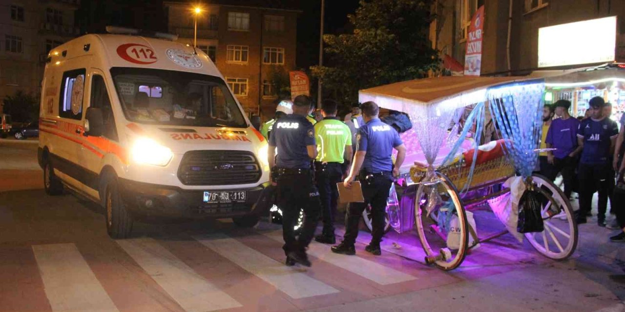 Karaman'da Fayton Keyfi Kötü Bitti