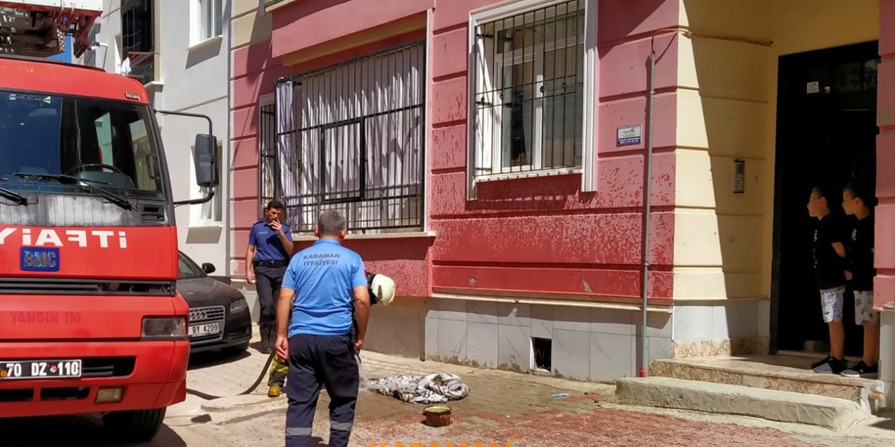 Karaman’da Ocaktaki Yağ Yangın Çıkarıyordu